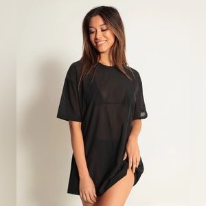 iHeartRaves Eclipse Mesh Oversized Tee